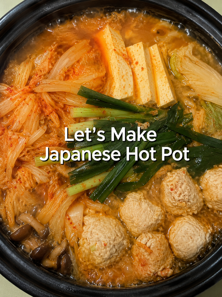 Japanese Kimchi Hot Pot 🌶️🥬