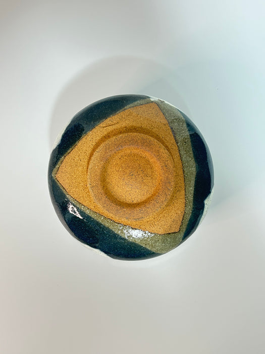 Mino Ware | Indigo Brush Matcha Bowl