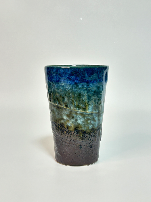 Mino Ware | Blue Glaze Ceramic Tumbler